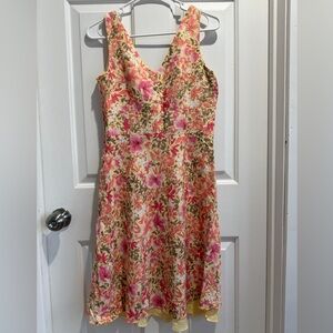 LOFT Yellow Textured Fabric